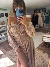 Load image into Gallery viewer, Two dress deal taupe two piece and short prairie hearts ready to ship sale