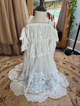 Load image into Gallery viewer, Kids dress sheer white lace size 2 to 4 t