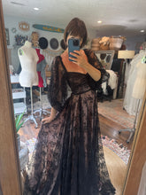 Load image into Gallery viewer, Ready to ship black lace A new day dress