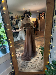 Ready to ship one of a kind hand dyed love bird dress