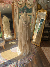 Load image into Gallery viewer, Ready to ship the kindest heart dress embroidery cotton with lace sleeves one of a kind sale