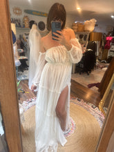 Load image into Gallery viewer, Ready to ship you glow girl with polka dots tulle overlay off white