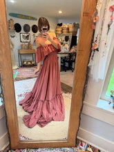 Load image into Gallery viewer, Ready to ship sale rose cotton show  off those shoulders dress