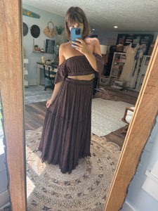 Feel the joy hand dyed two piece dress ready to ship