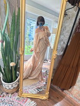 Load image into Gallery viewer, Ready to ship sale ruffle me open beige dress