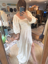 Load image into Gallery viewer, Two dress deal white two piece and always and forever tan with sleeves sale and ready to ship
