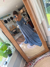Load image into Gallery viewer, Ready to ship sale denim blue linen cotton nothing quite like you two piece dress