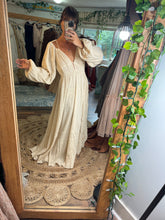 Load image into Gallery viewer, SALE ON the new Purely Abundant dress ready to ship in crepe crinkly cotton creamy ivory