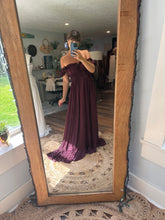 Load image into Gallery viewer, Ready to ship Always and Forever burgundy matte satin dress