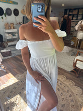 Load image into Gallery viewer, SALE Ready to ship off white oh lover dress in linen cotton