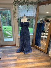 Load image into Gallery viewer, (Blue) Ready to ship hand  dye lace always and forever dress blue