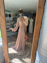 Load image into Gallery viewer, Flash sale Ready to ship nudes pearl sheer robe