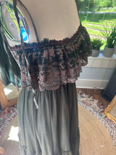 Load image into Gallery viewer, Ready to ship two dress deal one of a kind imperfect hand dye hey babe dress with Always and Forever dress tan brown linen cotton sal