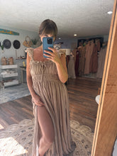 Load image into Gallery viewer, Ready to ship Always and Forever dress tan brown linen cotton