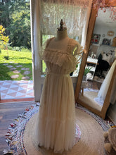 Load image into Gallery viewer, One of a kind Ready to ship sample sale Beatrice dress in tulle and lace lined in linen cotton