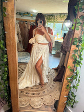 Load image into Gallery viewer, Preorder allow 6 to 8 week Poetry Ivory Lace two piece dress with ivory chiffon sheer lining