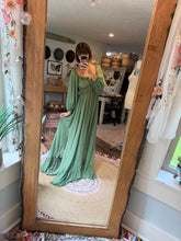 Load image into Gallery viewer, Ready to ship green crinkle always and forever with sleeves dress on sale
