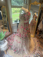 Load image into Gallery viewer, Ready to ship on sale floral embroidery two piece dress