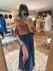 Ready to ship two top and hand dyed skirt bundle sale