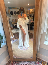 Load image into Gallery viewer, Sale ready to ship always and forever off white with sleeves dress linen cotton