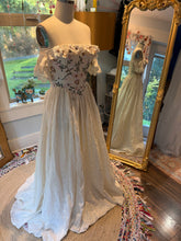 Load image into Gallery viewer, New style sample sale - Light The Way dress ready to ship with floral embroidered