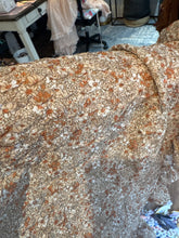 Load image into Gallery viewer, (Combine with others) Sale ruffle me open dress ready to ship crinkle brown floral