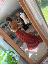 Load image into Gallery viewer, Three tops and a skirt dreams two piece rust linen cotton flash sale ready to ship