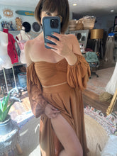 Load image into Gallery viewer, Ready to ship a new day two piece copper brown satin matte