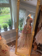 Load image into Gallery viewer, Ready to ship on sale floral embroidery two piece dress