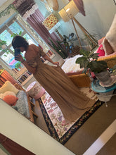 Load image into Gallery viewer, Sale Ready to ship tan brown  crinkle (double layer type) rapture dress