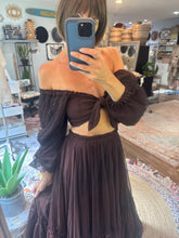Load image into Gallery viewer, Two dress deal Hand dyed dark brown bring it two piece with Euphoria dress off white ivory