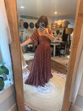 Load image into Gallery viewer, One of a kind (dye flaw) hand dyed lace dress ready to ship sale