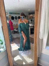 Load image into Gallery viewer, Two dress deal teal hand dye Sonoma and  Daydream dress in tan beige gauze fits small to xl sale ready to ship (Copy)