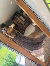 Load image into Gallery viewer, (Peonies) Show off those shoulders dress ready to ship