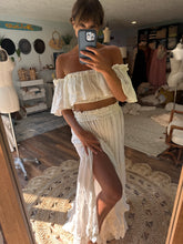 Load image into Gallery viewer, Ready to ship poetry too with show off those shoulders two piece flash sale