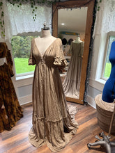 Load image into Gallery viewer, Ready to ship Awaken in tan brown linen cotton dress sale