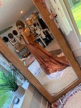 Load image into Gallery viewer, Ready to ship sale brown chiffon show off those shoulders dress