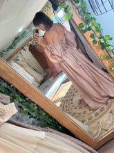 Load image into Gallery viewer, Sale Ready to ship coffee rose chiffon Oh Lover dress gown Maternity friendly