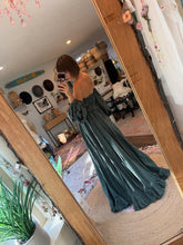 Load image into Gallery viewer, SALE  dark green blue ready to ship you glow girl dress cotton xs-xl