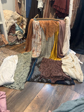 Load image into Gallery viewer, ) (Package j) ready to ship Box of fabric remnants perfect for baby layering (photo prop)