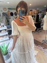 Load image into Gallery viewer, New Euphoria dress lace and sleeve style ready to ship sample sale