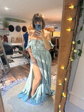 Load image into Gallery viewer, Ready to ship sale always and forever coastal blue dress cotton