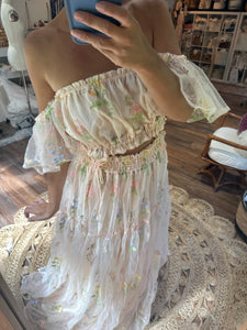 Ready to ship mystical wonders tulle embroidery dress two piece