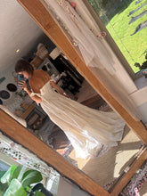 Load image into Gallery viewer, Sample sale The Revival Dress in ivory linen fabric ready to ship sm-large adjustable one size