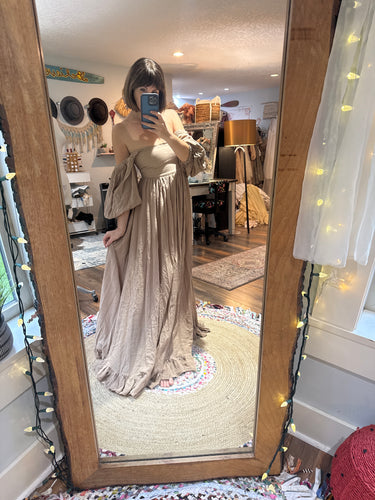 Ready to ship sale oh lover tan brown with 3/4 sleeve