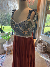Load image into Gallery viewer, Ready to ship sale two dress deal sugar sugar beige and one of a kind dress with embroidery embellishments