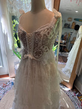 Load image into Gallery viewer, Ready to ship sale one of a kind vintage lace top with two lace skirts