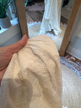 Load image into Gallery viewer, Ready to ship two piece cotton embroidery corset set dress with little ruffle sleeves