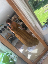 Load image into Gallery viewer, Mustard chiffon sheer blessed dress sale ready to ship includes bodysuit