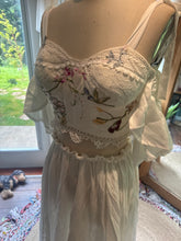 Load image into Gallery viewer, One of a kind we belong top satin, silk, embroidery and lace with you glow girl skirt ready to ship sale